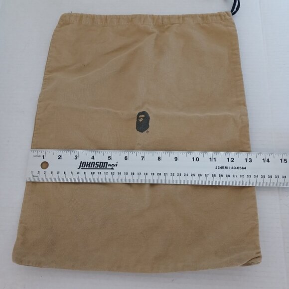 A Bathing Ape Canvas Draw String Bag Purse Shoe Bag - Picture 4 of 6